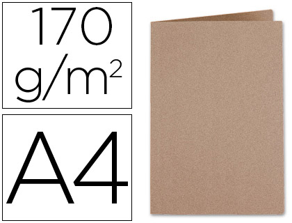 Subcarpeta cartulina kraft Liderpapel A4 170 g/m²